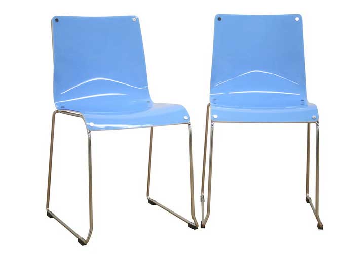 Wholesale Interiors CC-53B-BLUE Blue Accent Chair