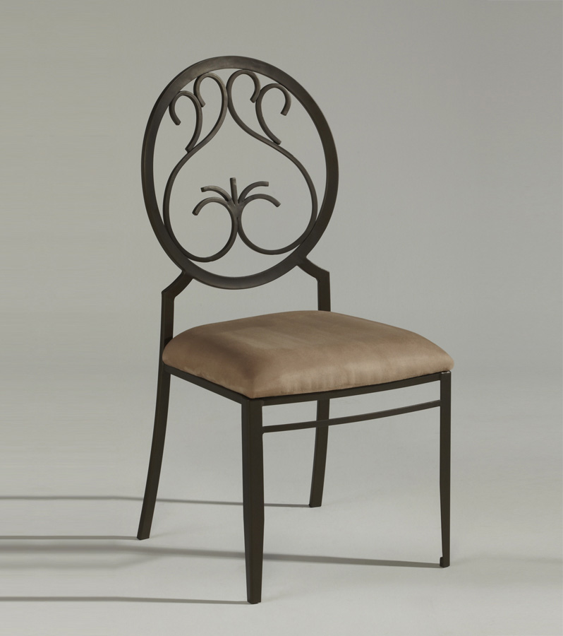 Chintaly Imports 0745-SC 0745 Wrought Iron Side Chair
