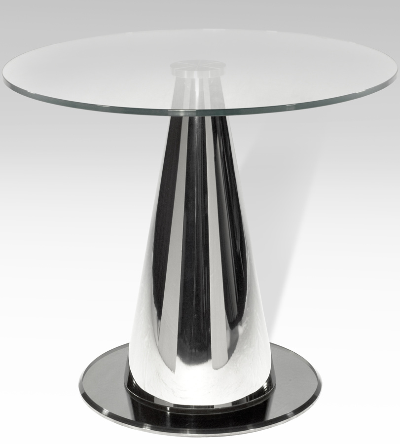 Chintaly Imports Tamara Oval Glass Lamp Table