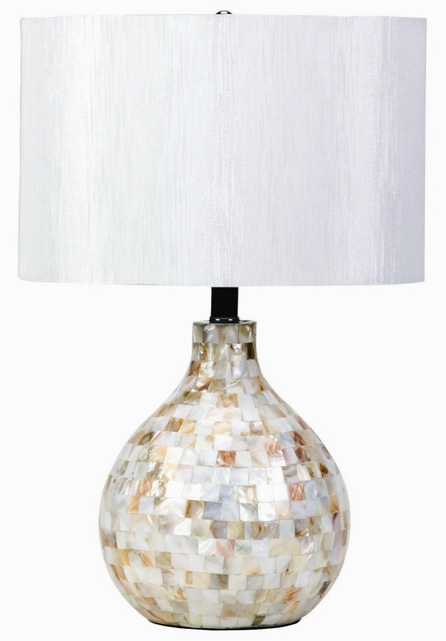 Pearl and White Table Lamp by Coaster Furniture
