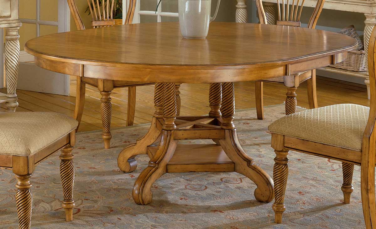 Todan Useful Wood Plank Round Dining Table