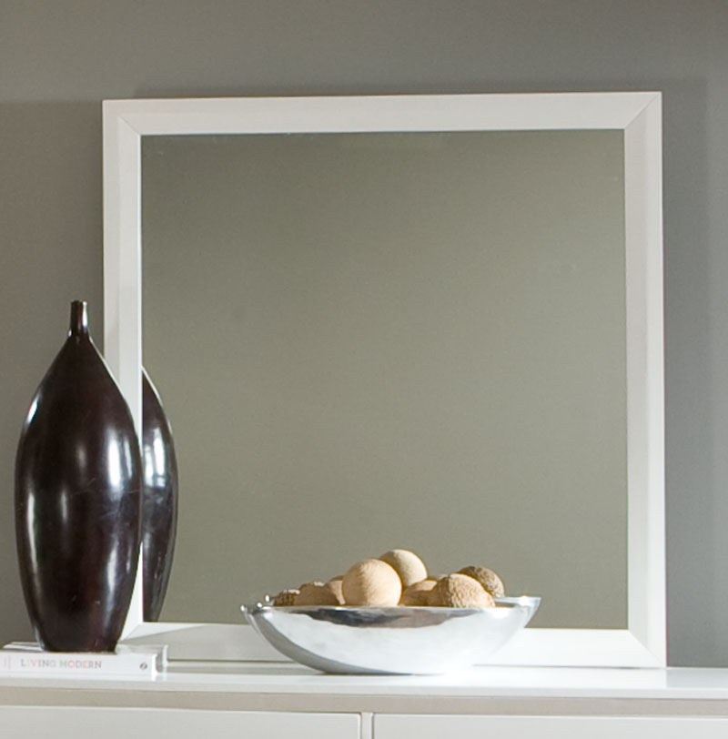 Homelegance Astrid Rectangular Mirror in White