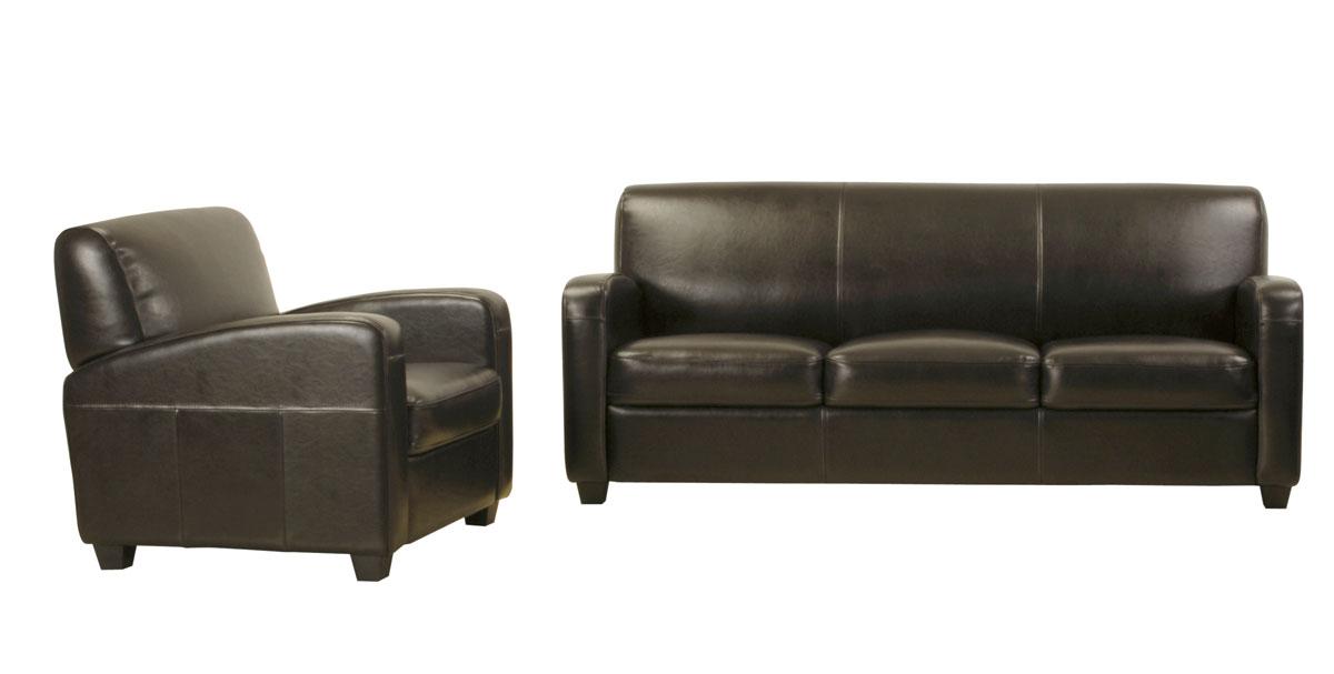 Dark Leather Couch