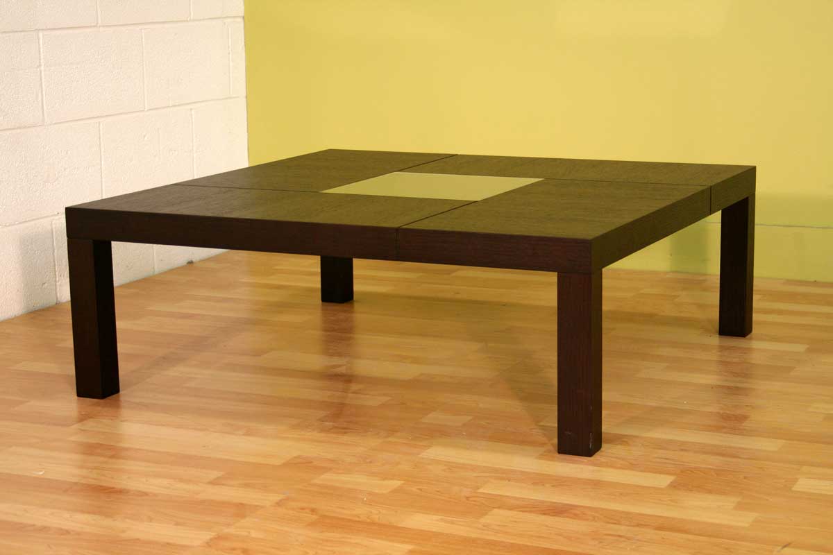 Wholesale Interiors Zinfandel Glass Coffee Table in Black