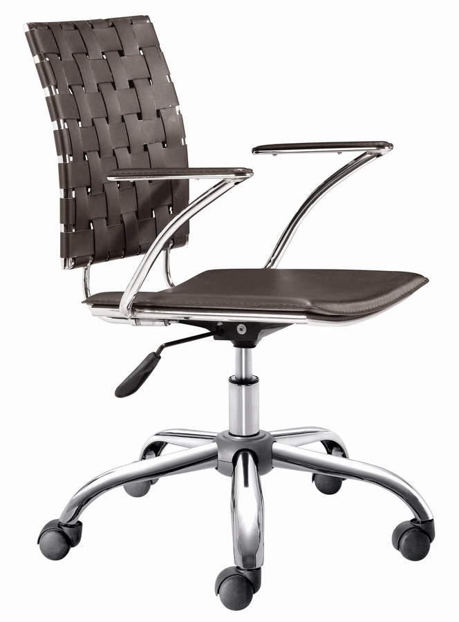 Zuo Modern 205032 Criss Cross Office Chair - Espresso