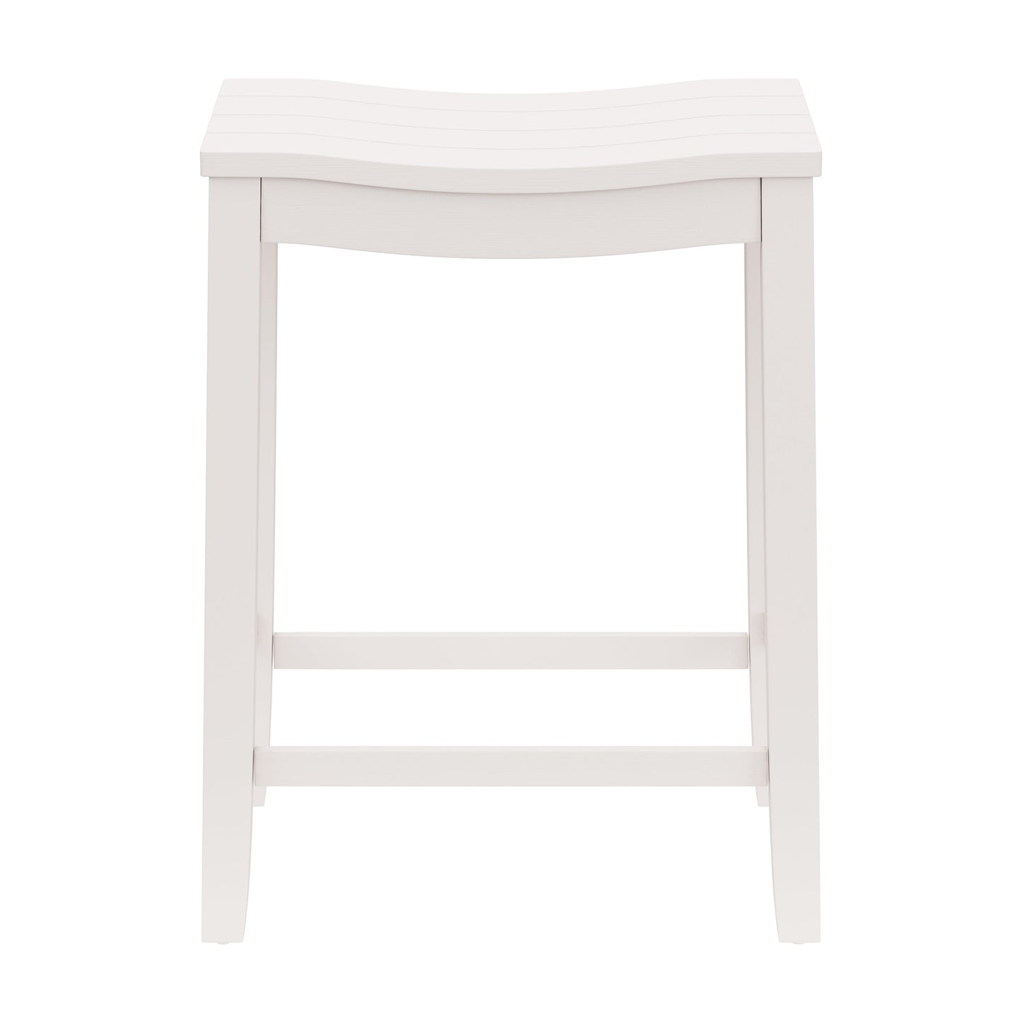 Hillsdale Furniture Fiddler Wood Backless Counter Height Stool, White