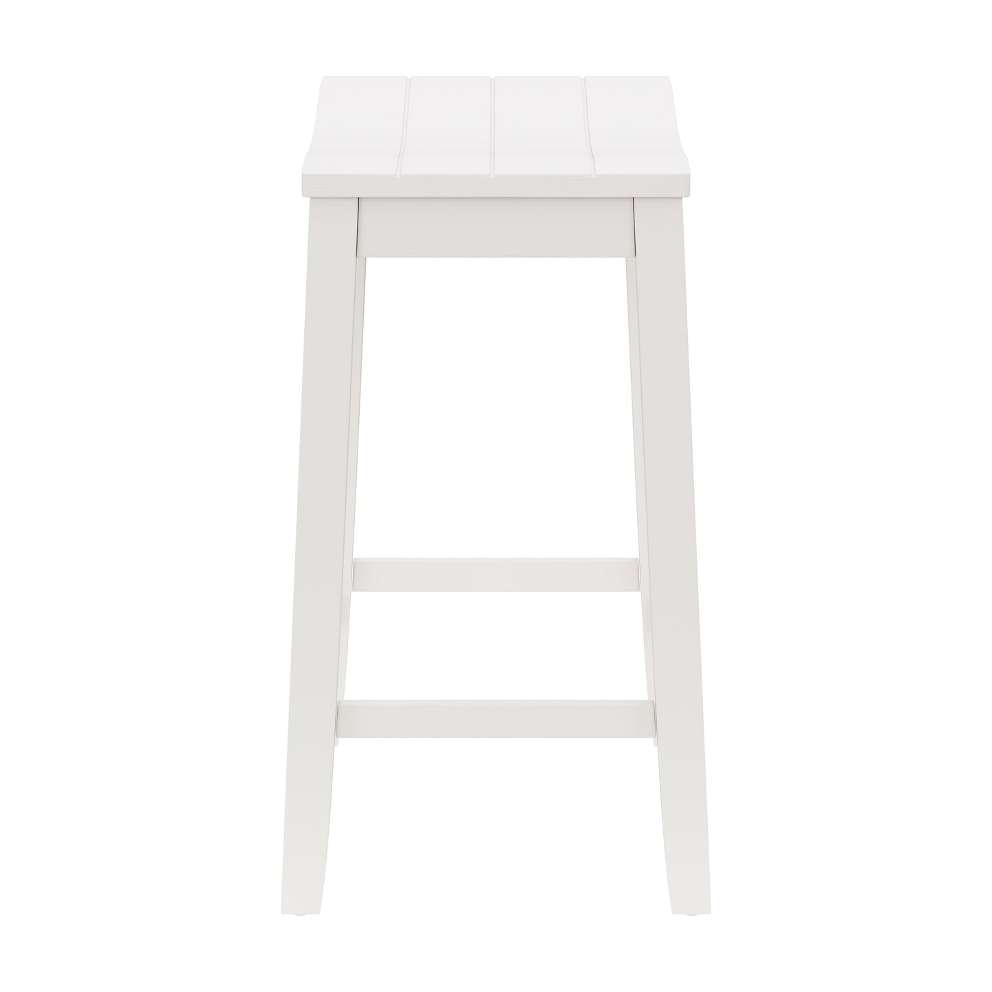 Hillsdale Furniture Fiddler Wood Backless Counter Height Stool, White