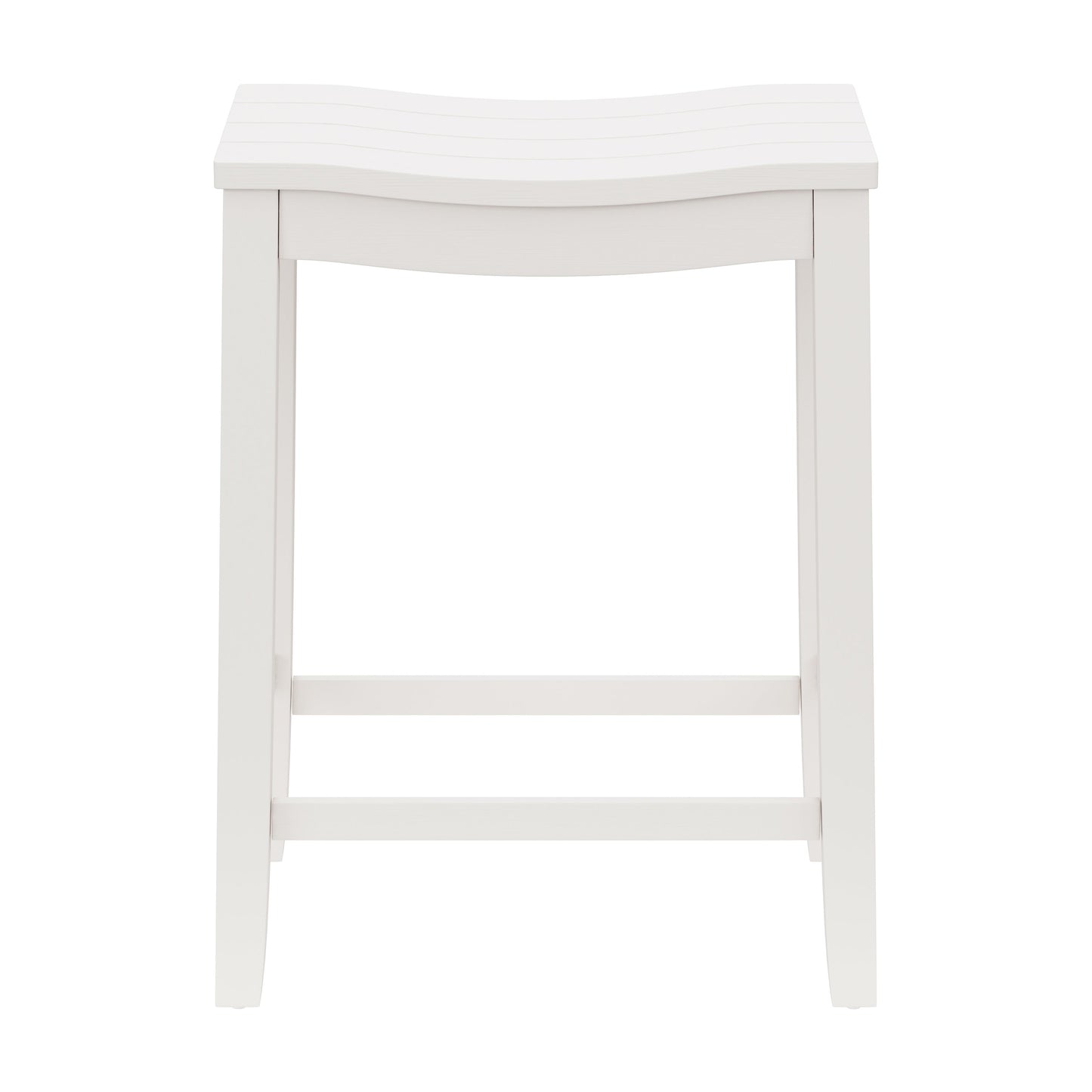 Hillsdale Furniture Fiddler Wood Backless Counter Height Stool, White