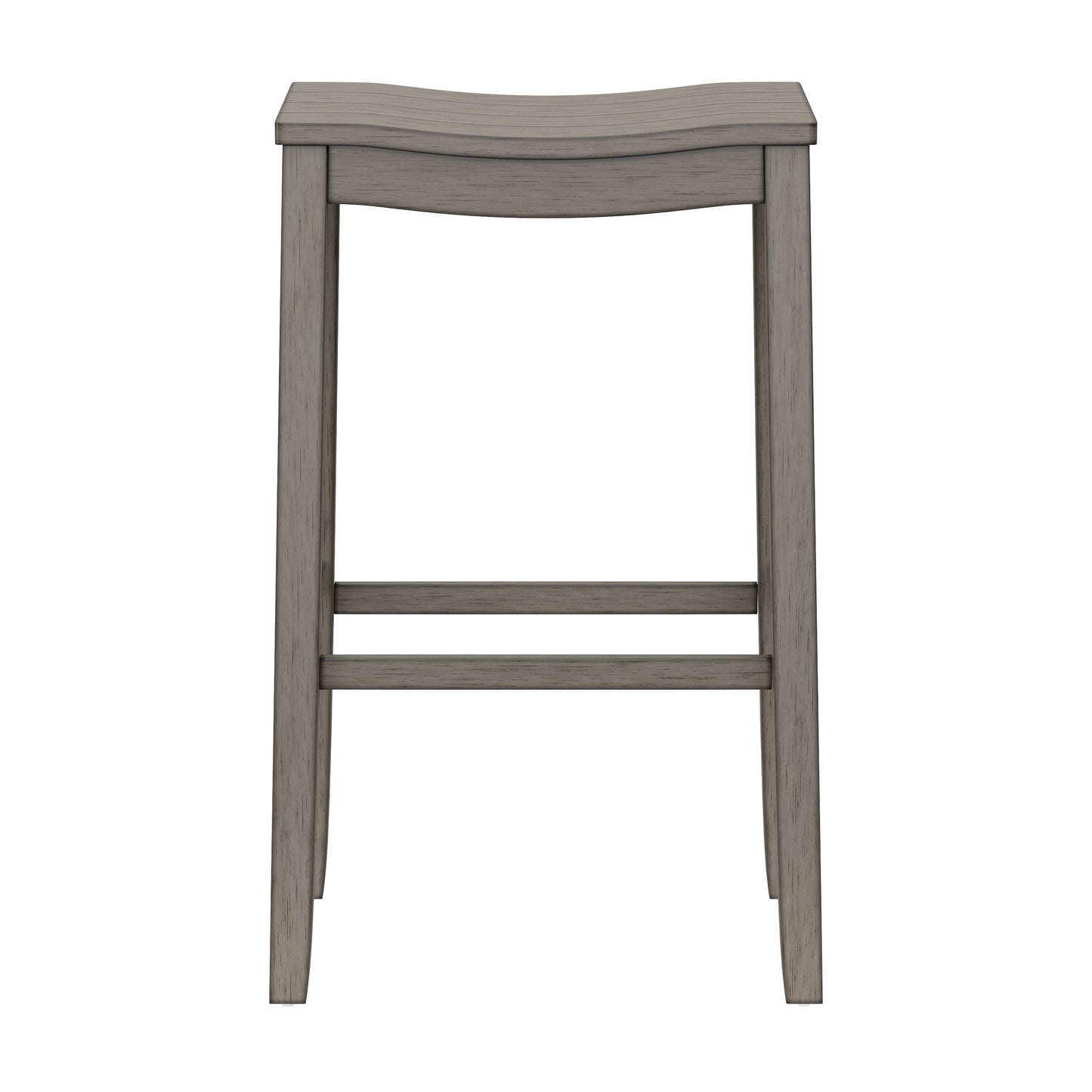 Hillsdale Furniture Fiddler Wood Backless Bar Height Stool, Aged Gray