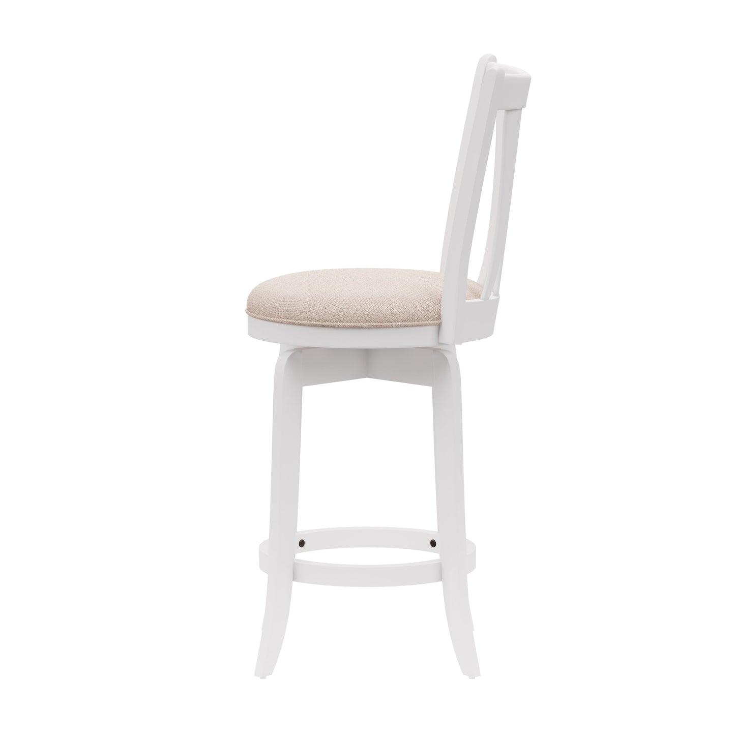 Hillsdale Furniture Savana Wood Counter Height Swivel Stool, White