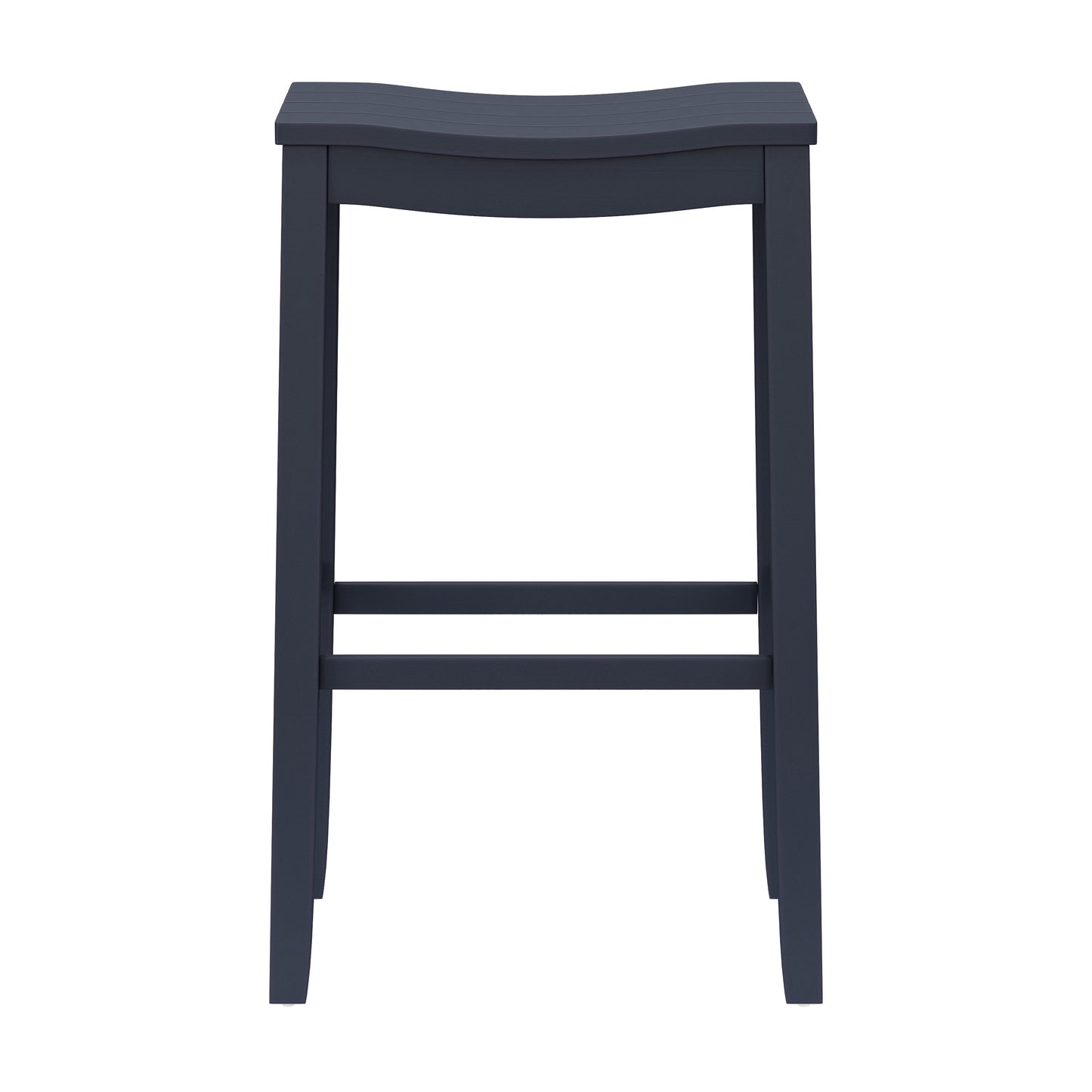 Hillsdale Furniture Fiddler Wood Backless Bar Height Stool, Navy