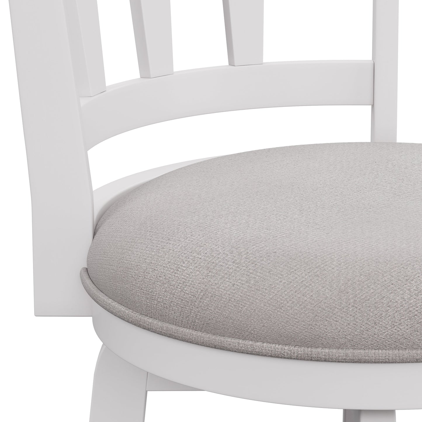 Hillsdale Furniture Presque Isle Wood Bar Height Swivel Stool, White