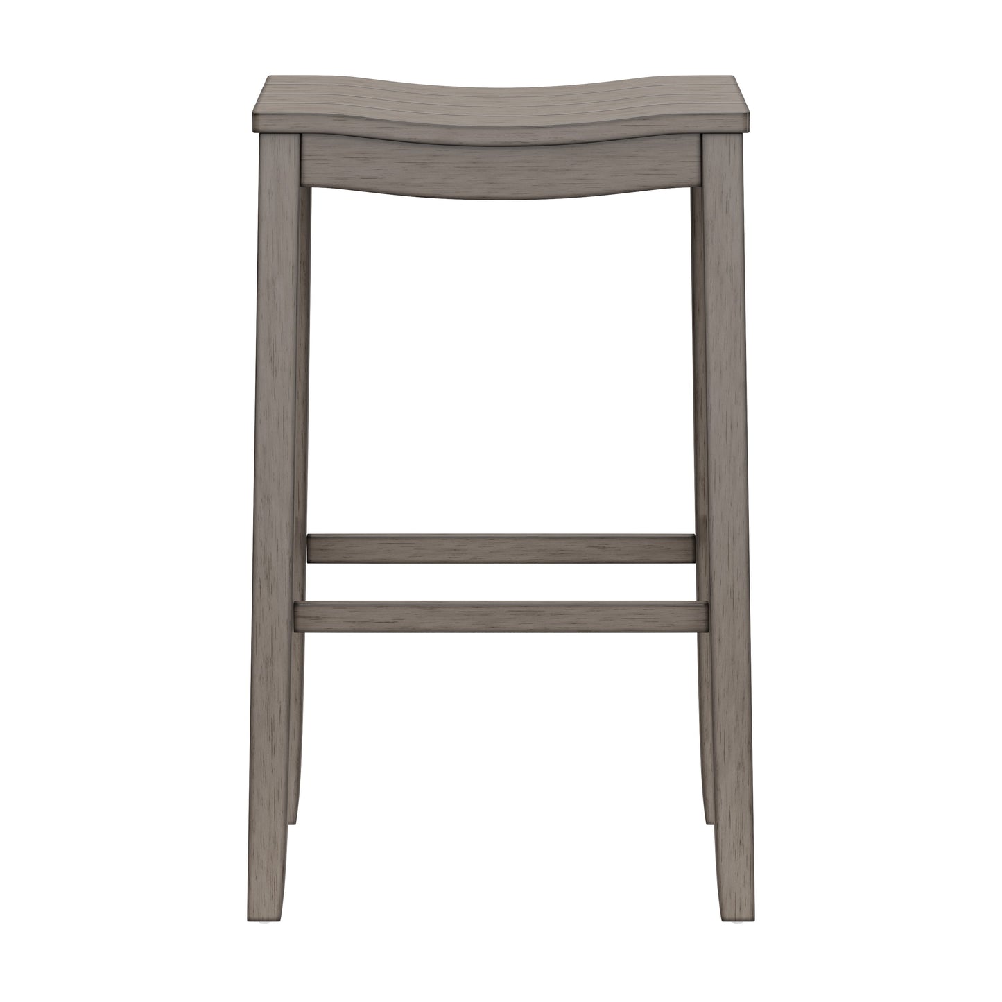 Hillsdale Furniture Fiddler Wood Backless Bar Height Stool, Aged Gray