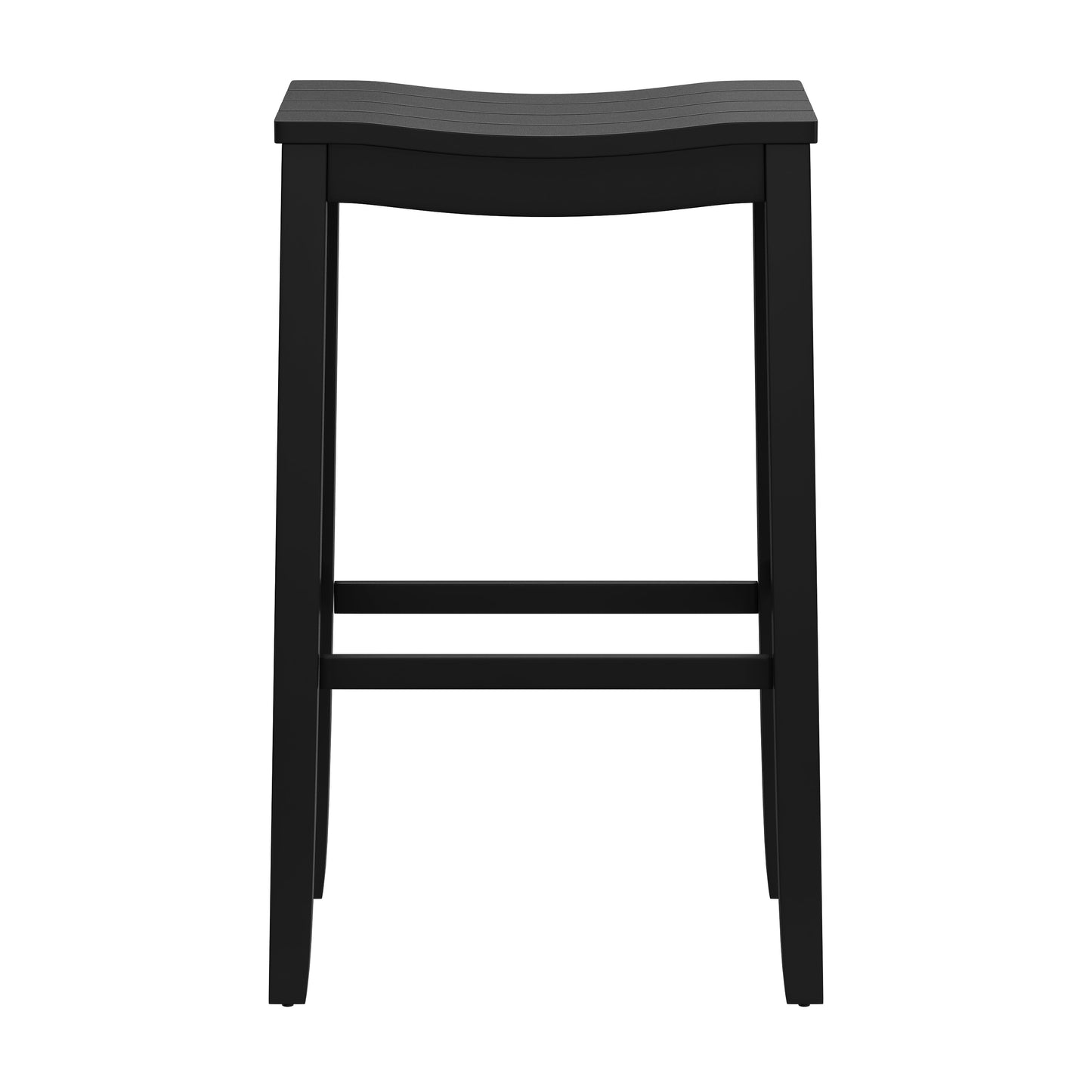 Hillsdale Furniture Fiddler Wood Backless Bar Height Stool, Black