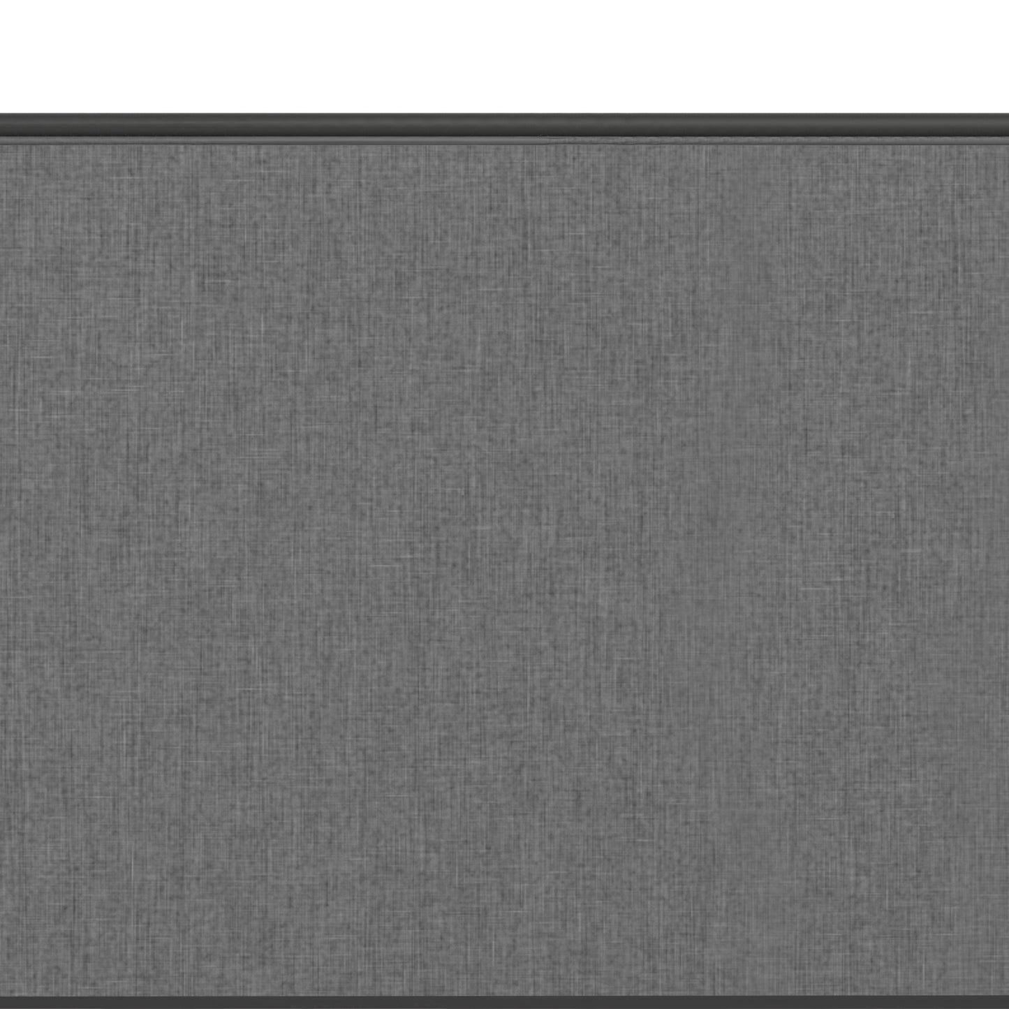 Hillsdale Furniture McArthur King Metal and Upholstered Canopy Bed, Matte Black with Gray Fabric
