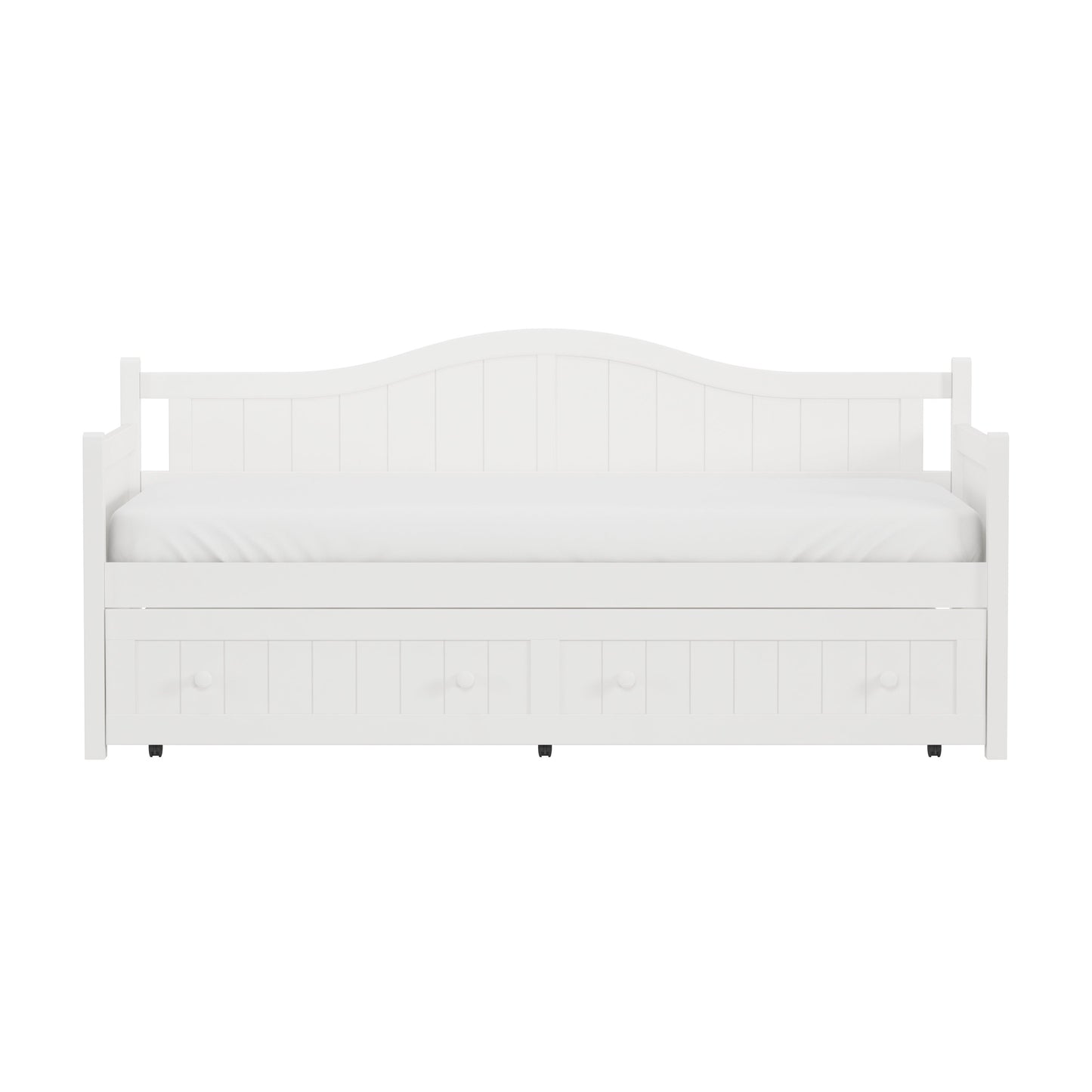 Hillsdale Furniture Staci Wood Twin Daybed with Trundle, White