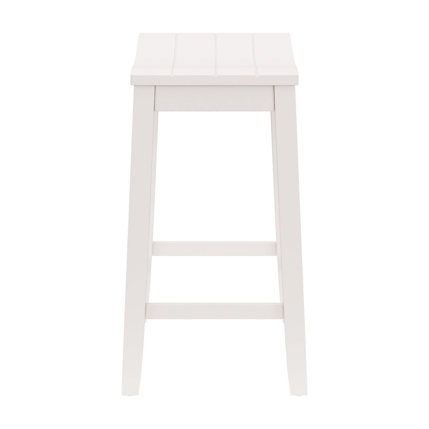 Hillsdale Furniture Fiddler Wood Backless Counter Height Stool, White