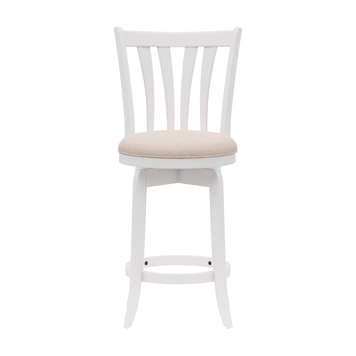 Hillsdale Furniture Savana Wood Counter Height Swivel Stool, White