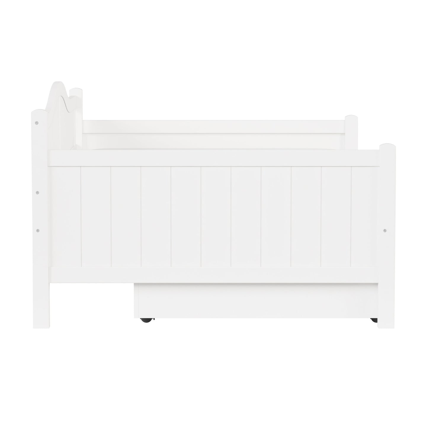 Hillsdale Furniture Staci Wood Full Size Daybed with Trundle, White
