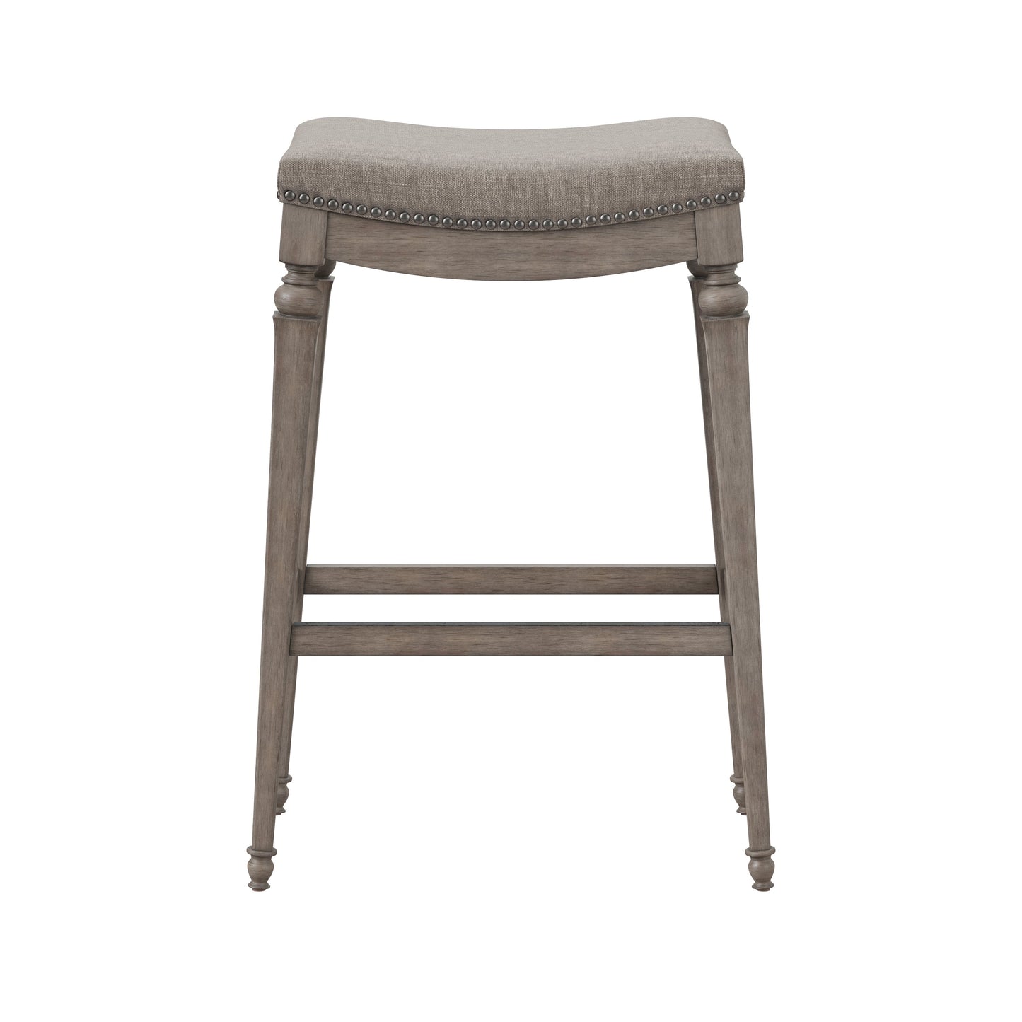 Hillsdale Furniture Vetrina Wood Backless Counter Height Stool, Weathered Gray