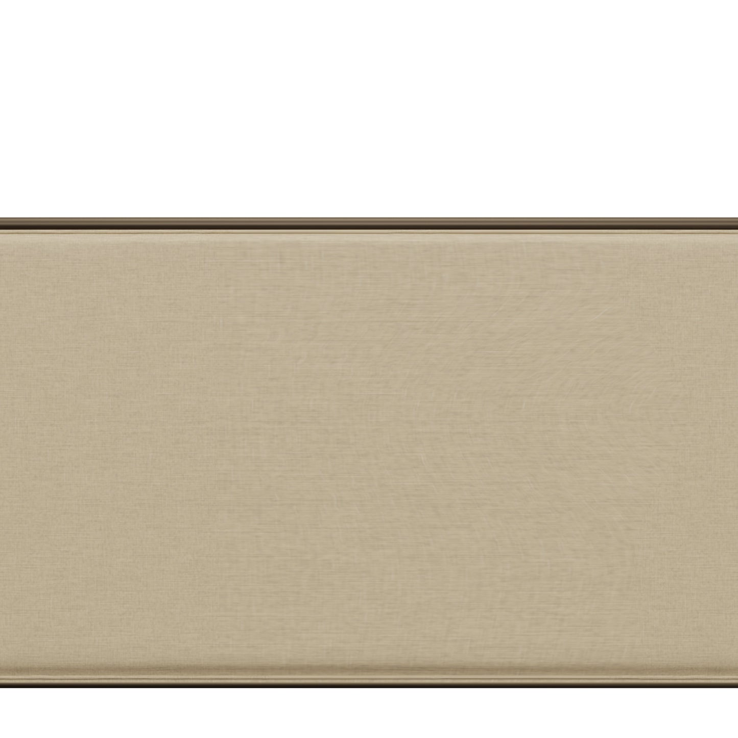 Hillsdale Furniture McArthur King Metal and Upholstered Canopy Bed, Bronze with Linen Stone Fabric