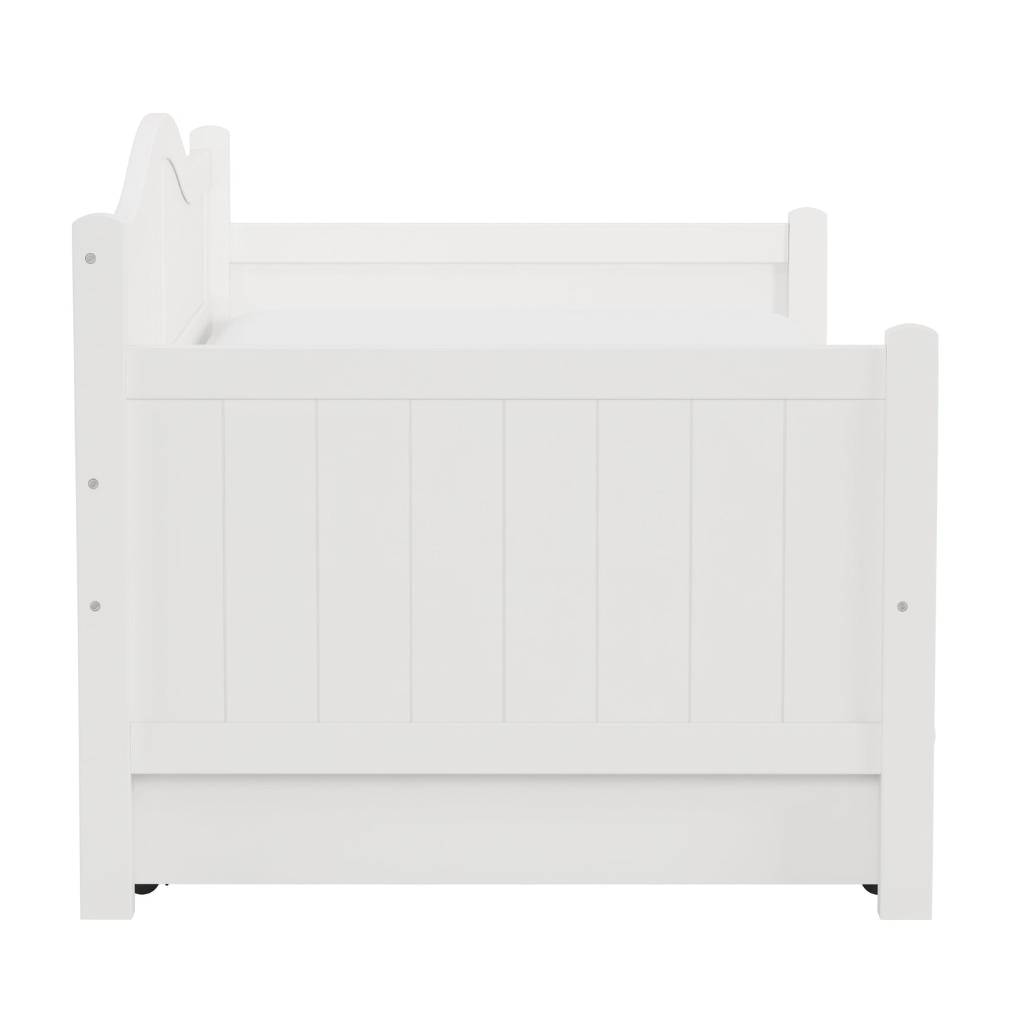 Hillsdale Furniture Staci Wood Twin Daybed with Trundle, White