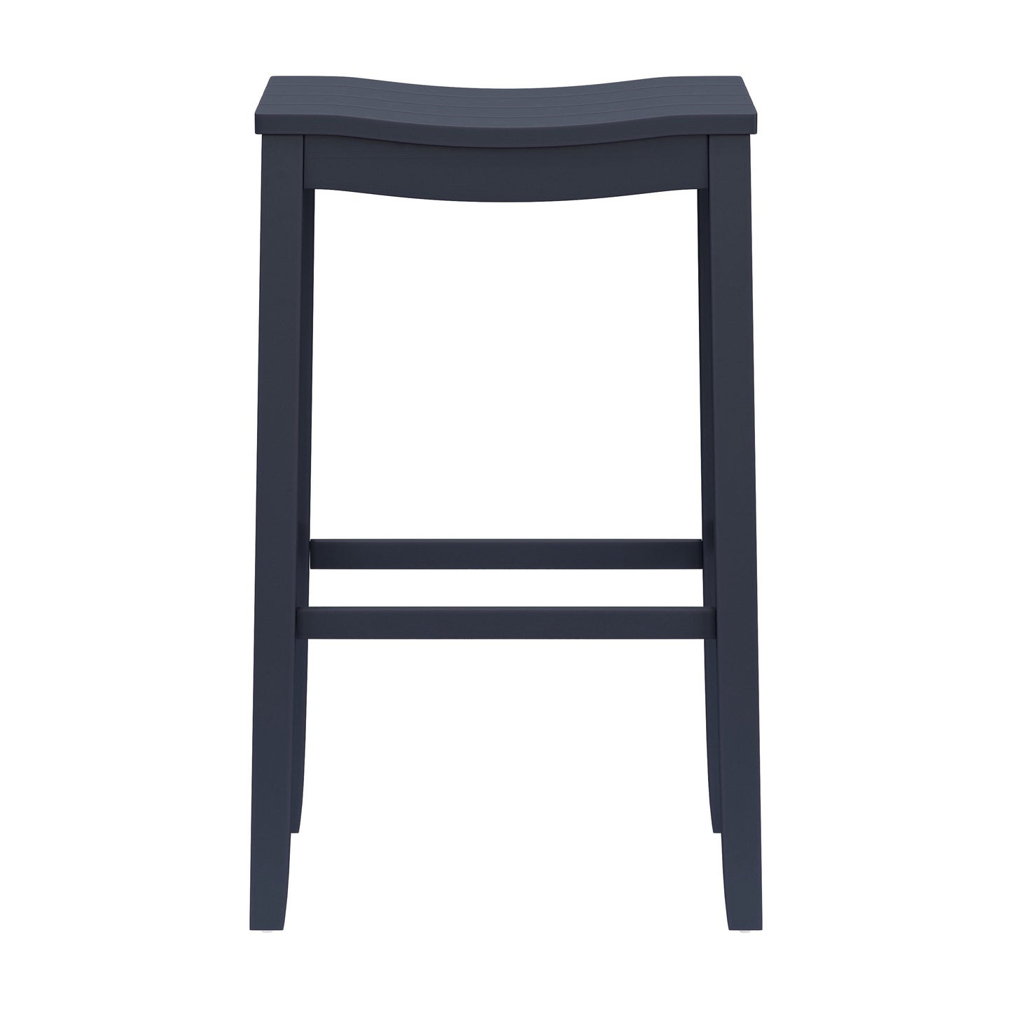 Hillsdale Furniture Fiddler Wood Backless Bar Height Stool, Navy