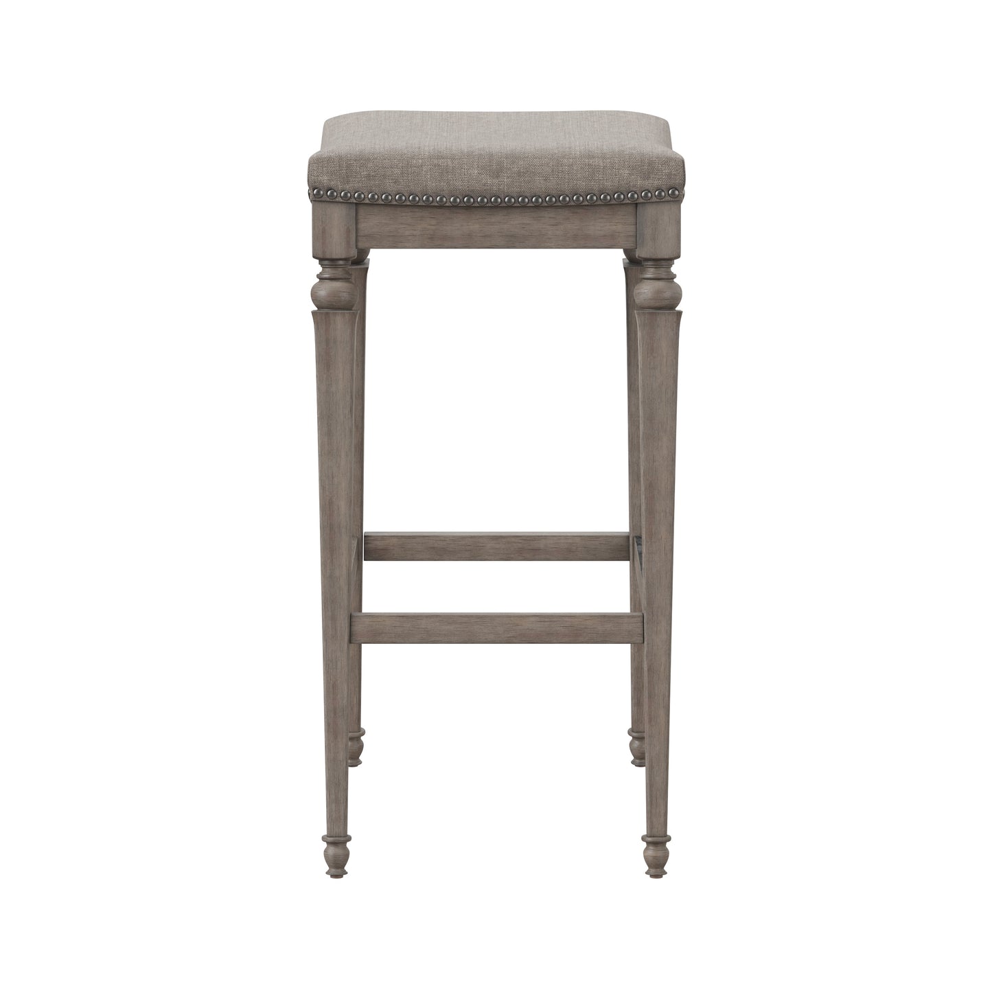 Hillsdale Furniture Vetrina Wood Backless Counter Height Stool, Weathered Gray