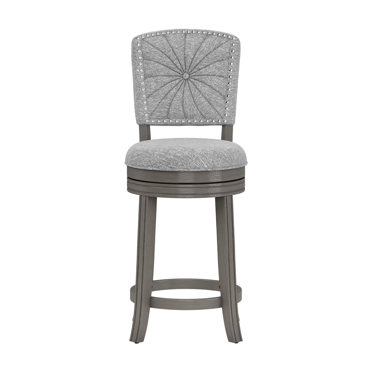 Hillsdale Furniture Santa Clara II Swivel Counter Height Stool, Antique Gray