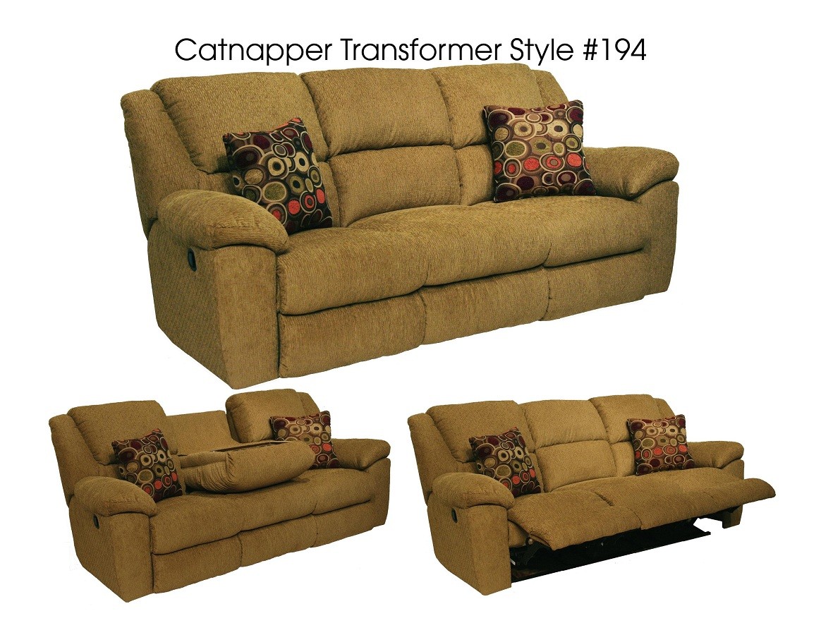 CatNapper Transformer Ultimate Sofa with 3 Recliners1